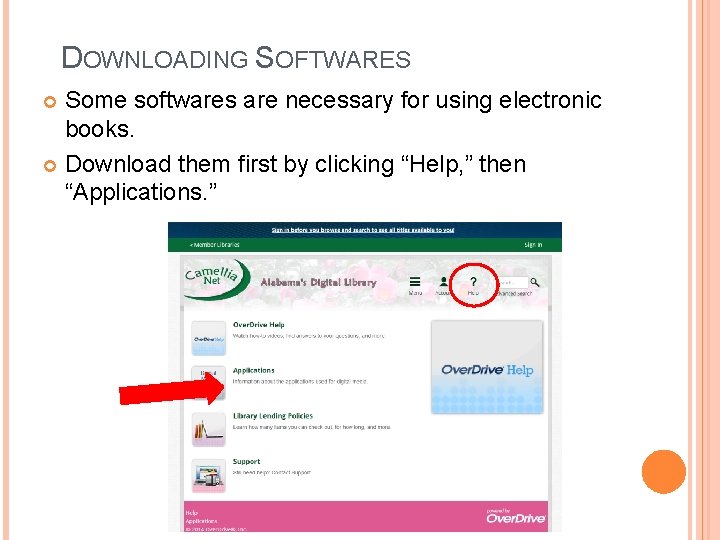 DOWNLOADING SOFTWARES Some softwares are necessary for using electronic books. Download them first by