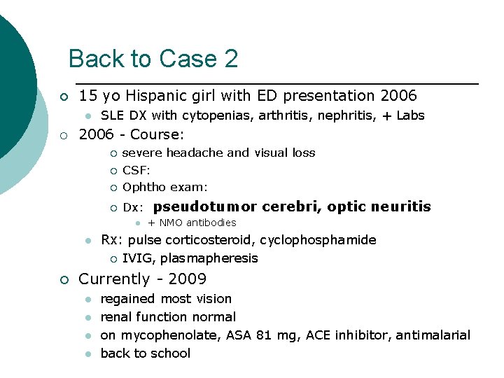 Back to Case 2 ¡ 15 yo Hispanic girl with ED presentation 2006 l