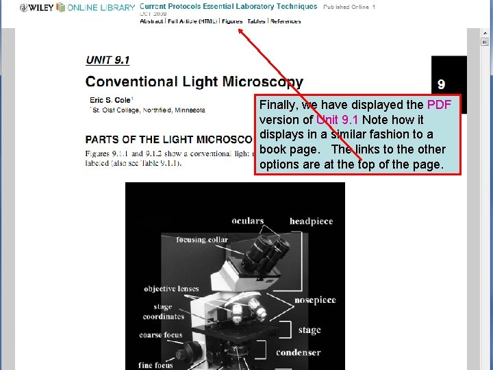 Finally, we have displayed the PDF version of Unit 9. 1 Note how it