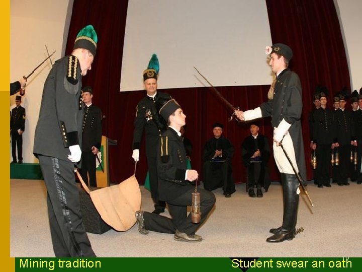 2020 -10 -27 18 Mining tradition Student swear an oath 