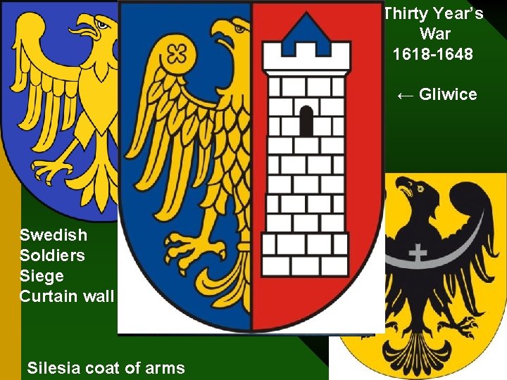 Thirty Year’s War 1618 -1648 ← Gliwice Swedish Soldiers Siege Curtain wall 2020 -10