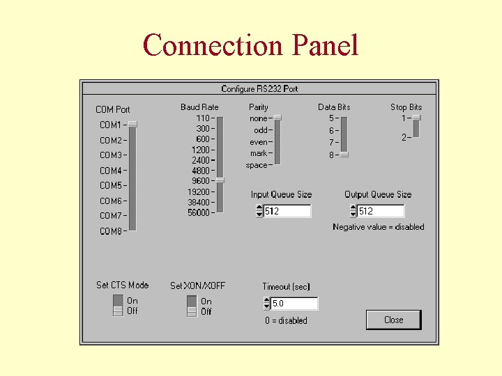 Connection Panel 