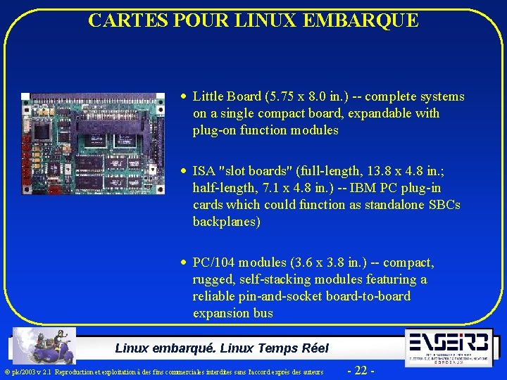 CARTES POUR LINUX EMBARQUE · Little Board (5. 75 x 8. 0 in. )