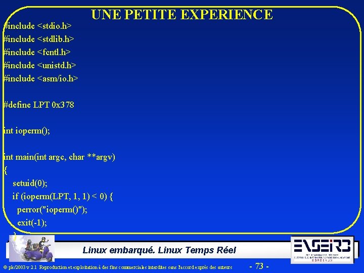 #include <stdio. h> #include <stdlib. h> #include <fcntl. h> #include <unistd. h> #include <asm/io.