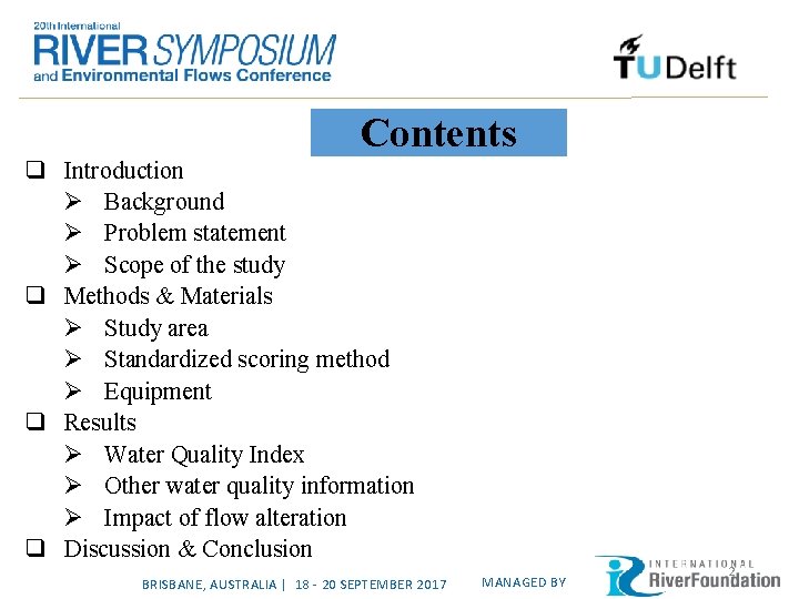 Contents q Introduction Ø Background Ø Problem statement Ø Scope of the study q