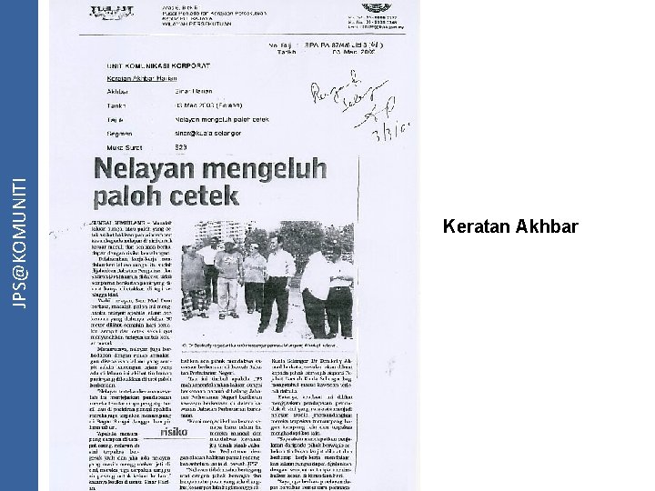 JPS@KOMUNITI Keratan Akhbar 