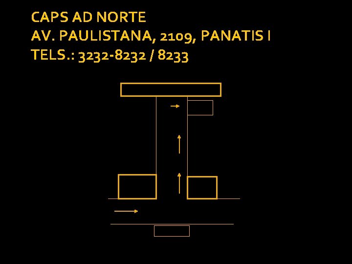 CAPS AD NORTE AV. PAULISTANA, 2109, PANATIS I TELS. : 3232 -8232 / 8233