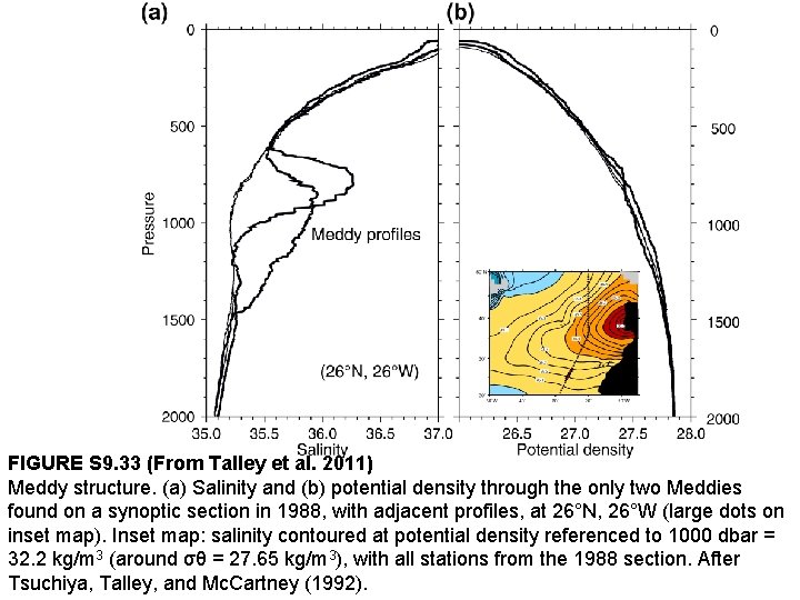 FIGURE S 9. 33 (From Talley et al. 2011) Meddy structure. (a) Salinity and