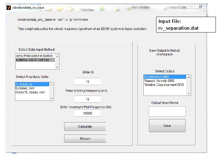 Input File: NESC Academy rv_separation. dat 