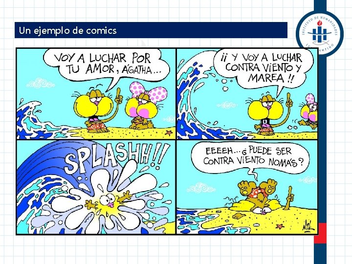 Un ejemplo de comics 