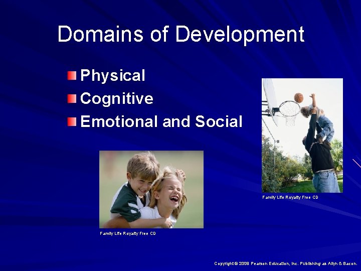 Domains of Development Physical Cognitive Emotional and Social Family Life Royalty Free CD Copyright