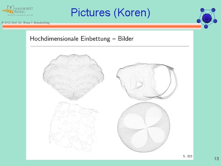 Pictures (Koren) © 2012 Prof. Dr. Franz J. Brandenburg 13 
