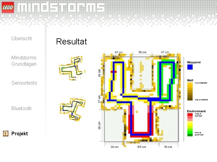 Übersicht Mindstorms Grundlagen Sensortests Bluetooth Projekt Resultat 