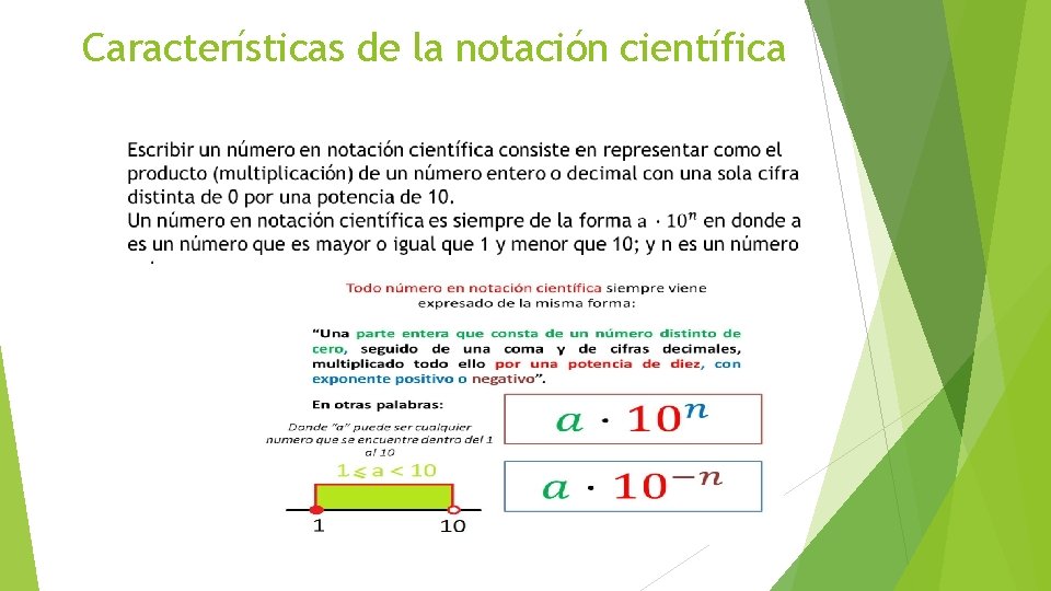 Características de la notación científica 
