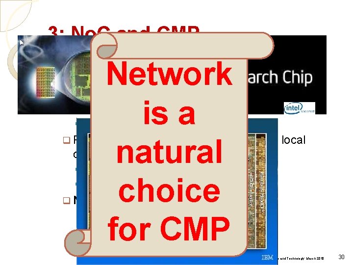 3: No. C and CMP Network is a natural choice for CMP q Uniprocessors