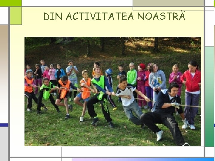 DIN ACTIVITATEA NOASTRĂ 