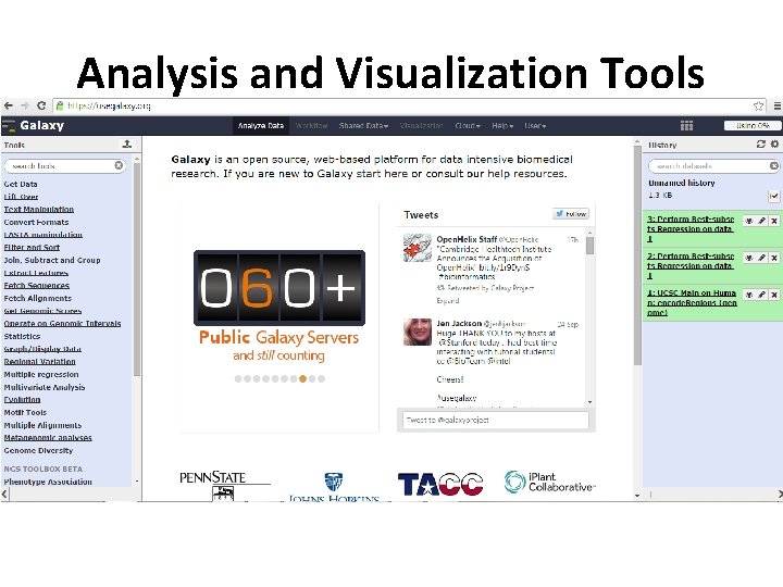 Analysis and Visualization Tools 