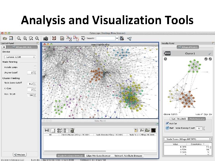 Analysis and Visualization Tools 