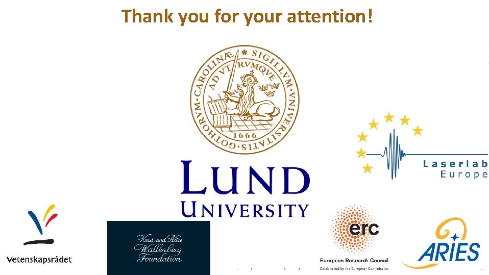 Thank you for your attention! 