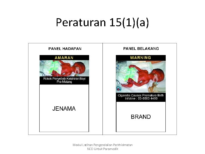 Peraturan 15(1)(a) Modul Latihan Pengendalian Perkhidmatan NCD Untuk Paramedik 