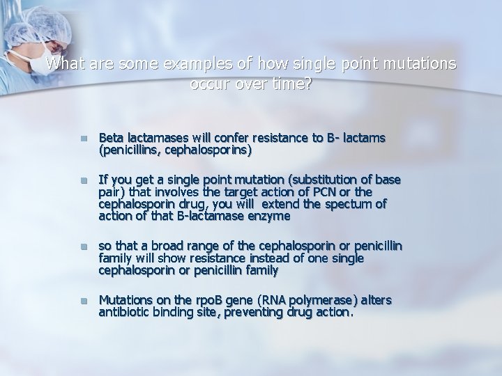 What are some examples of how single point mutations occur over time? n Beta