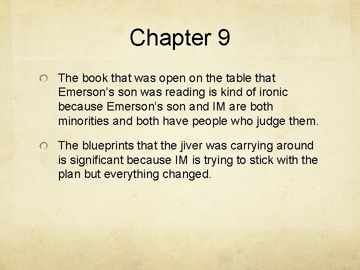 Chapter 9 The book that was open on the table that Emerson’s son was