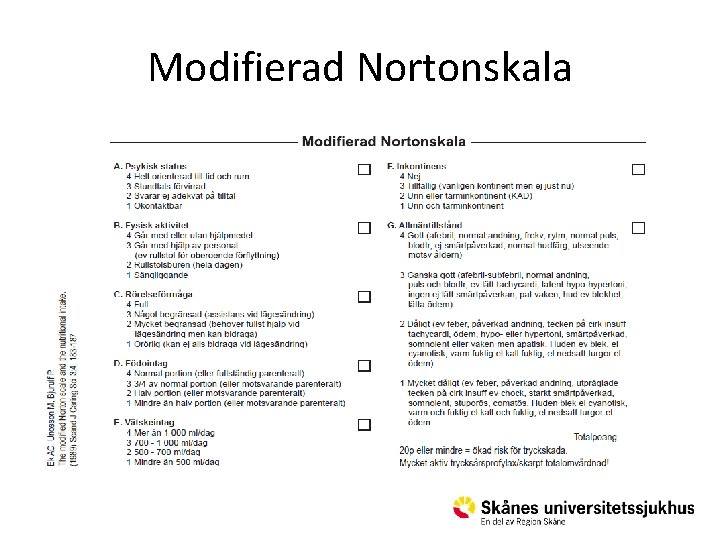 Modifierad Nortonskala 