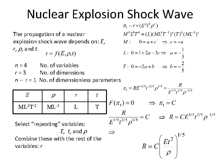 Nuclear Explosion Shock Wave The propagation of a nuclear explosion shock wave depends on: