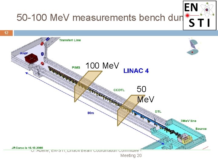 50 -100 Me. V measurements bench dump 12 100 Me. V 50 Me. V