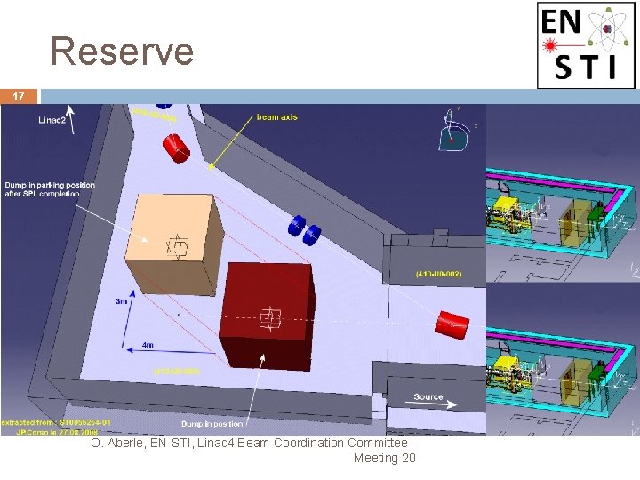 Reserve 17 O. Aberle, EN-STI, Linac 4 Beam Coordination Committee - Meeting 20 