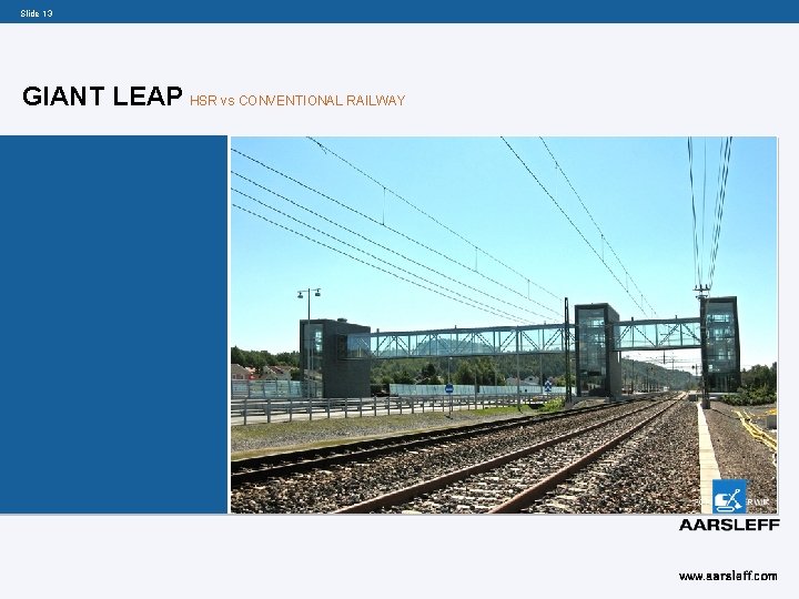 Slide 13 GIANT LEAP HSR vs CONVENTIONAL RAILWAY 