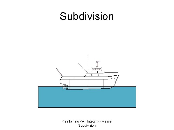 Subdivision Maintaining W/T Integrity - Vessel Subdivision 