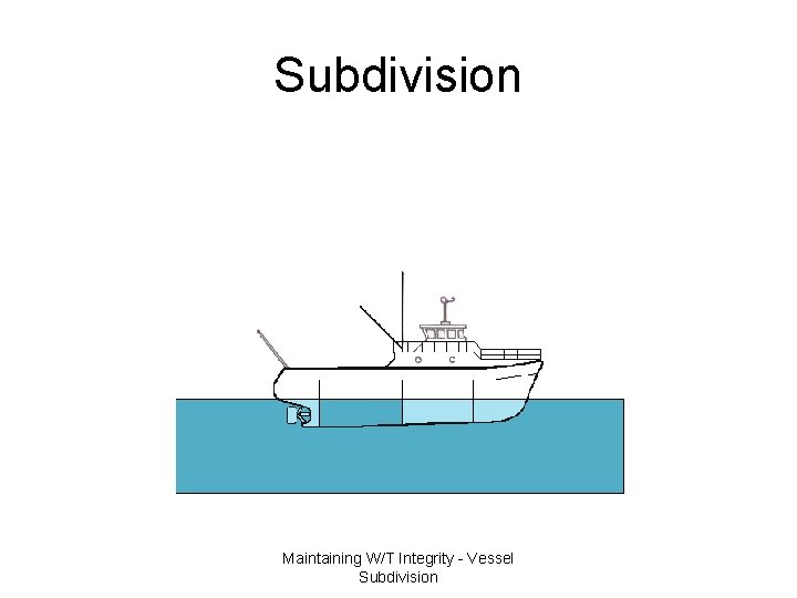 Subdivision Maintaining W/T Integrity - Vessel Subdivision 