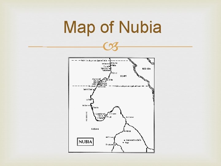 Map of Nubia 