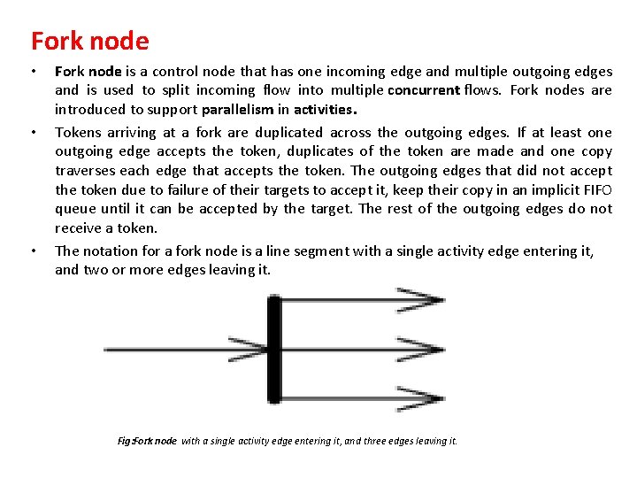 Fork node • • • Fork node is a control node that has one