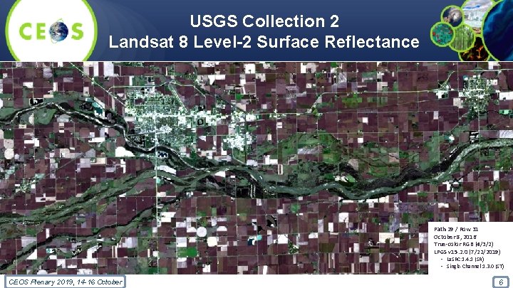USGS Collection 2 Landsat 8 Level-2 Surface Reflectance Path 29 / Row 31 October