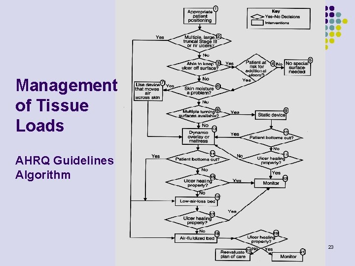 Management of Tissue Loads AHRQ Guidelines Algorithm 23 