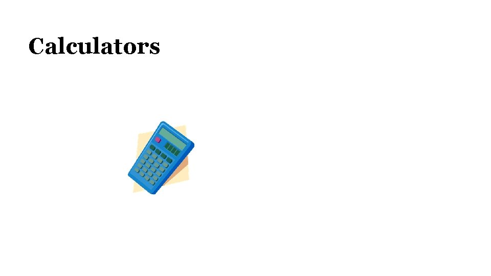 Calculators 