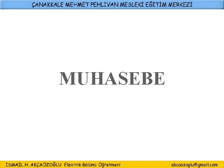 MUHASEBE 2 