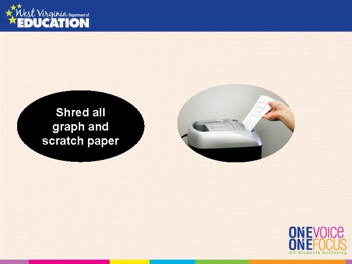 Shred all graph and scratch paper 