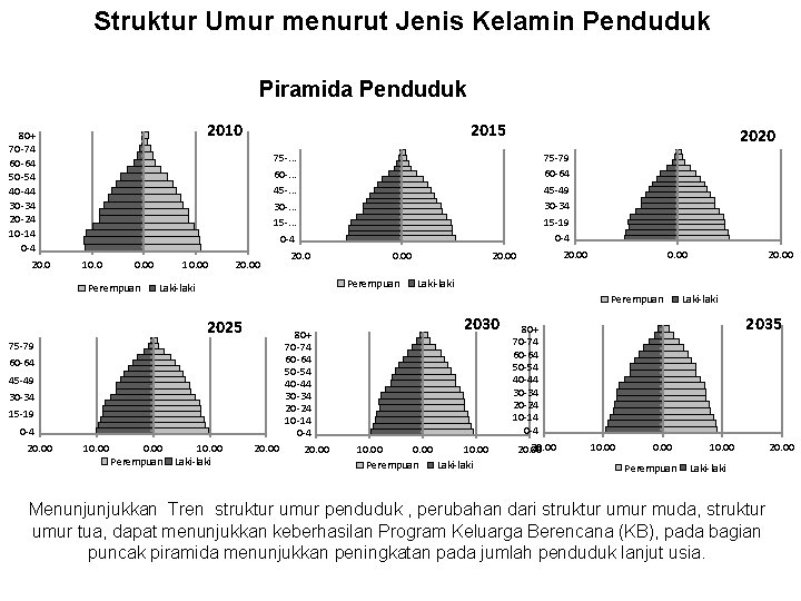 Struktur Umur menurut Jenis Kelamin Penduduk Piramida Penduduk 2010 80+ 70 -74 60 -64