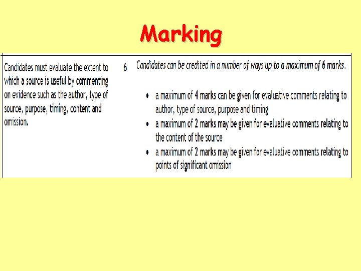 Marking 