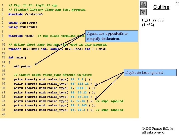 1 2 3 // Fig. 21. 22: fig 21_22. cpp // Standard library class