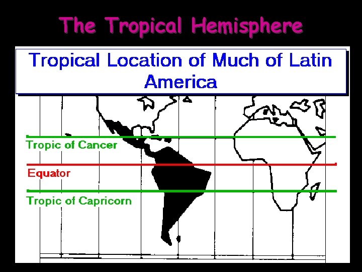 The Tropical Hemisphere 
