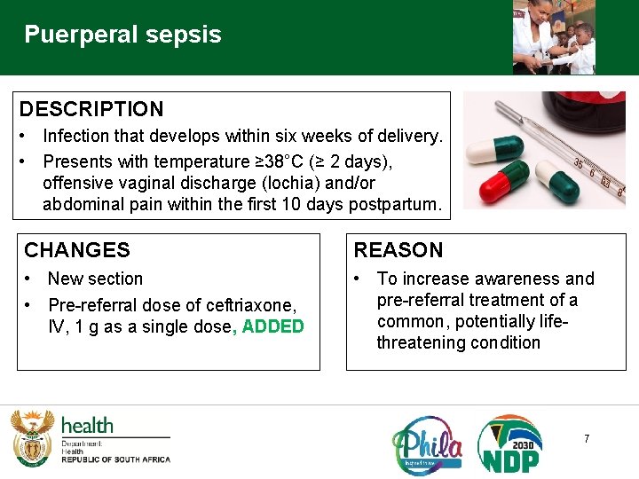 Puerperal sepsis DESCRIPTION • Infection that develops within six weeks of delivery. • Presents