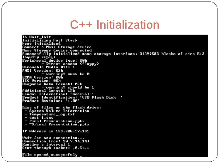 C++ Initialization 