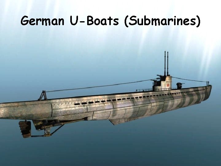 German U-Boats (Submarines) 