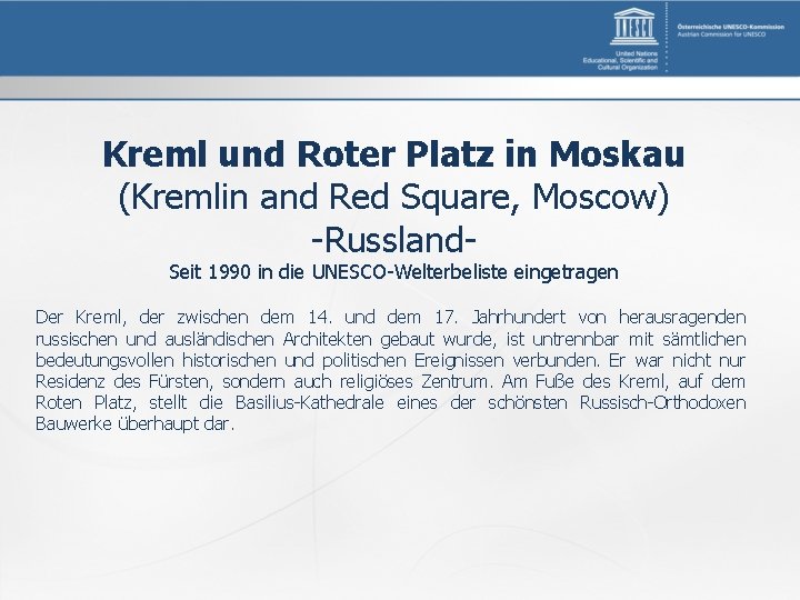 Kreml und Roter Platz in Moskau (Kremlin and Red Square, Moscow) -Russland. Seit 1990