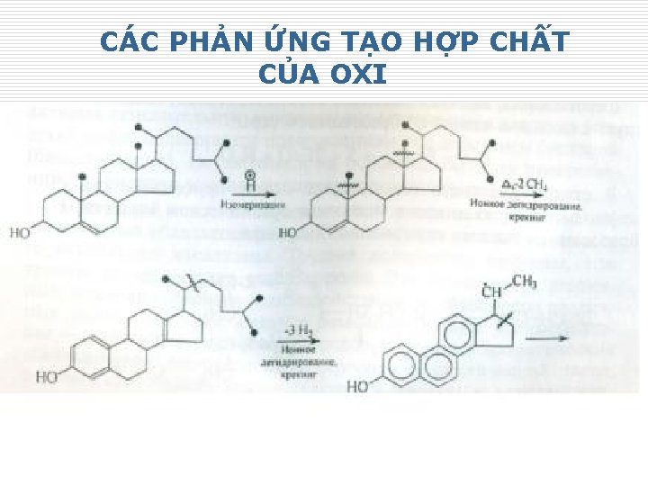 CÁC PHẢN ỨNG TẠO HỢP CHẤT CỦA OXI 25 