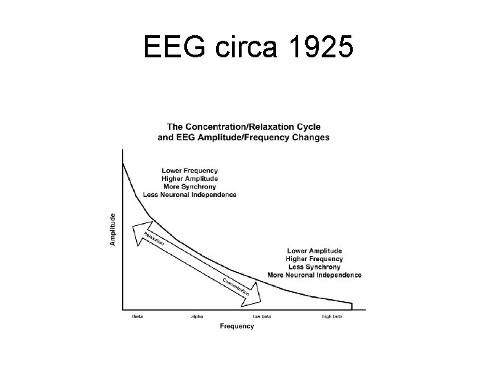 EEG circa 1925 